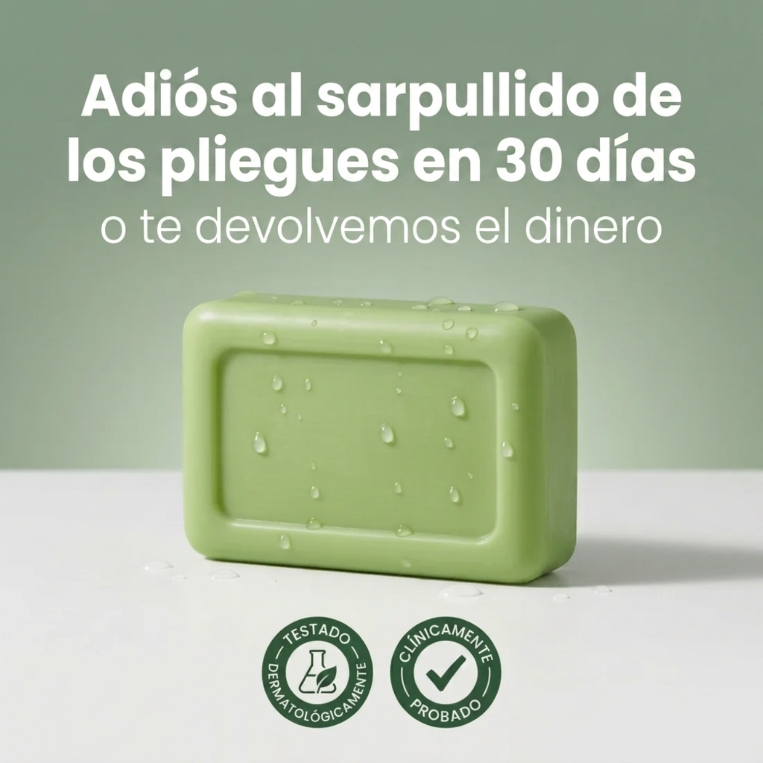 CalmaPiel™. Pliegues sin sarpullido en 1 semana.