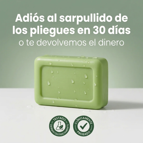 CalmaPiel™. Pliegues sin sarpullido en 1 semana.